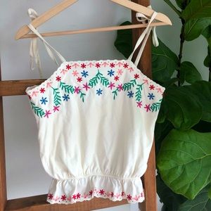 & Other Stories Embroidered Tank